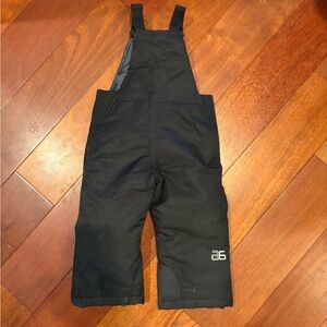 Arctix Black Kids Snow Bib Overalls with Logo